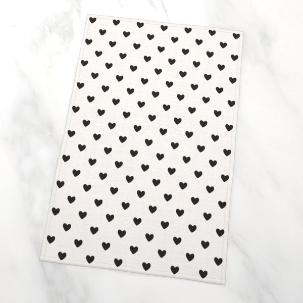 All-Over Heart Tea Towel