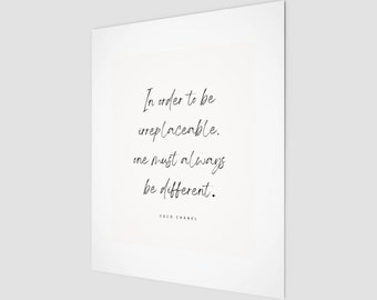 Always be different Quote Art Print