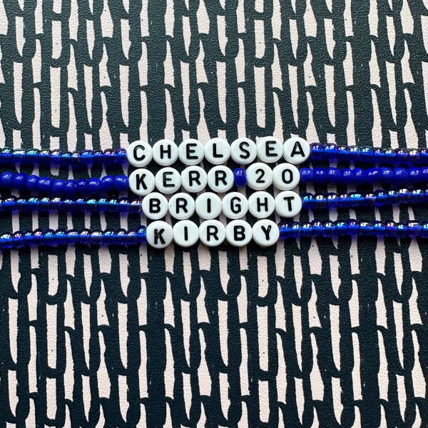 Custom Chelsea Women beaded bracelets