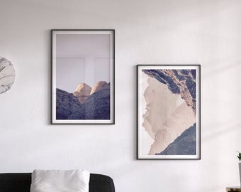 Set of 2 Prints - Paper Prints, Mountains Print \ Home Decor \ Wall Art \ Bedroom Print \ Gift Prints Set of 2