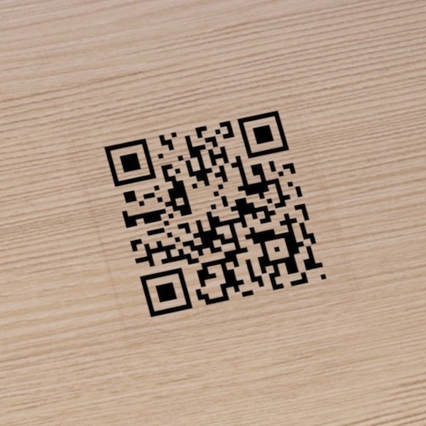 Vinyl Qr Code Window Sticker Etsy
