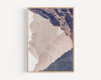 Wall Art Poster - Paper Print Of Abstract Mountains \ Home Decor \ Wall Art \ Mountain Print