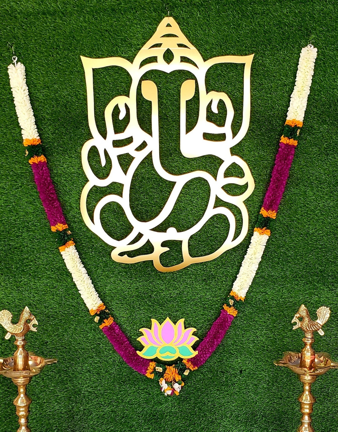 Large Ganesha Cut Out 28 INCHES TALL / Ganesh Ji Outline/ Vinayaka Cut