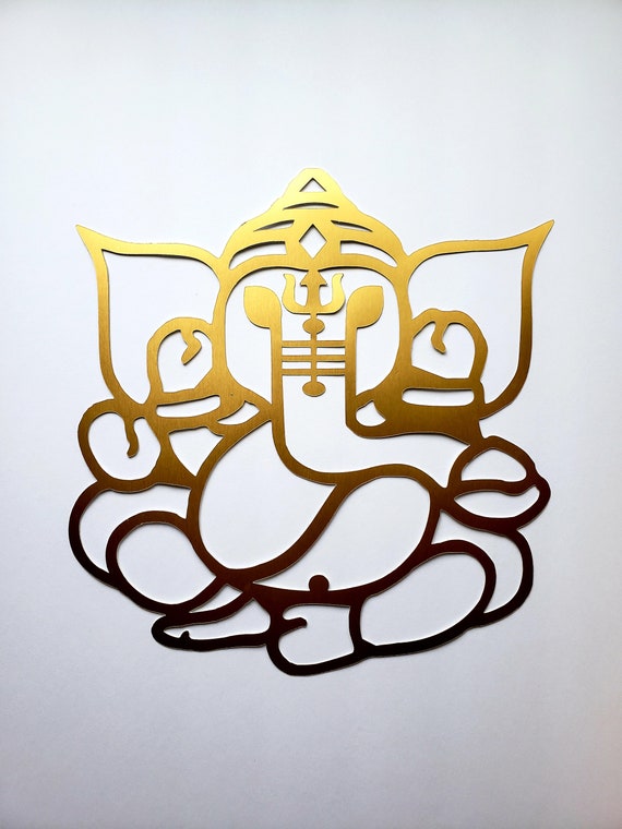 Ganesha cut out/ Ganesh ji outline/ Vinayaka cut out/ Vinayaka Etsy