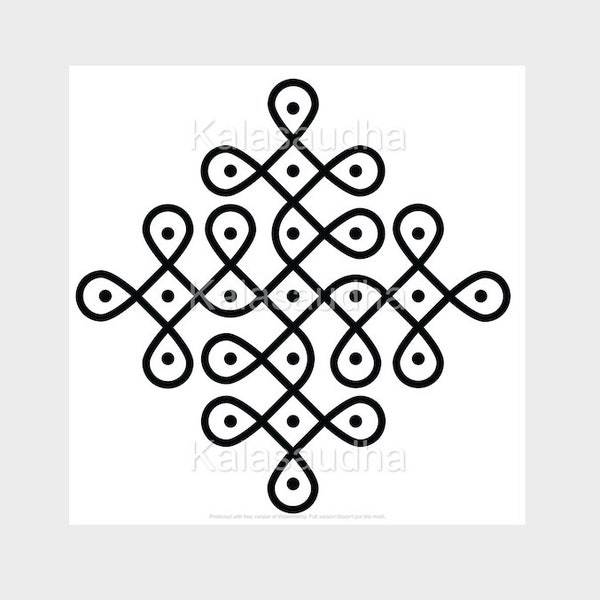 Kolam Muggu Stencil Etsy