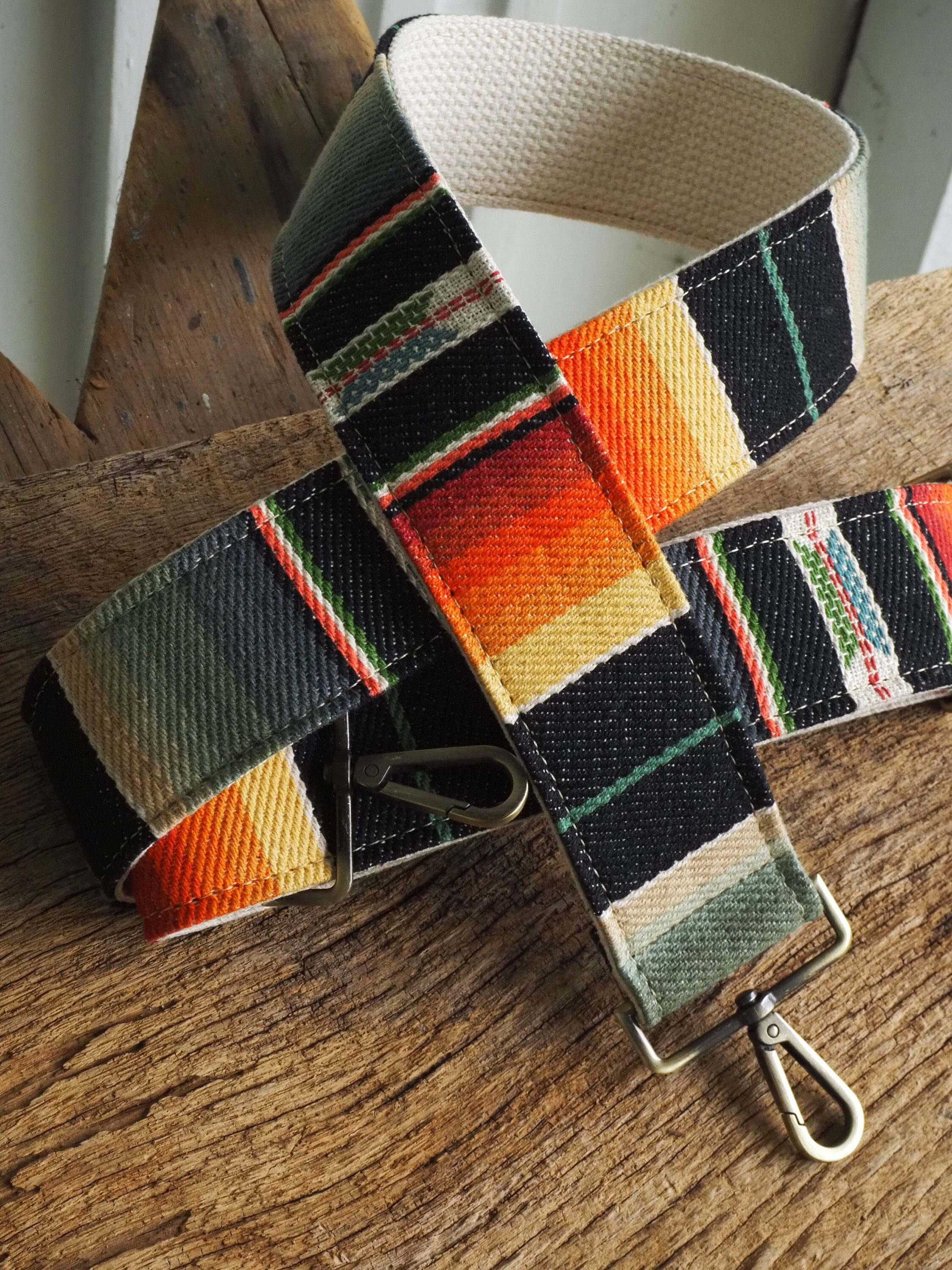 Coperta da sella Serape del sud-ovest con tracolla in cotone