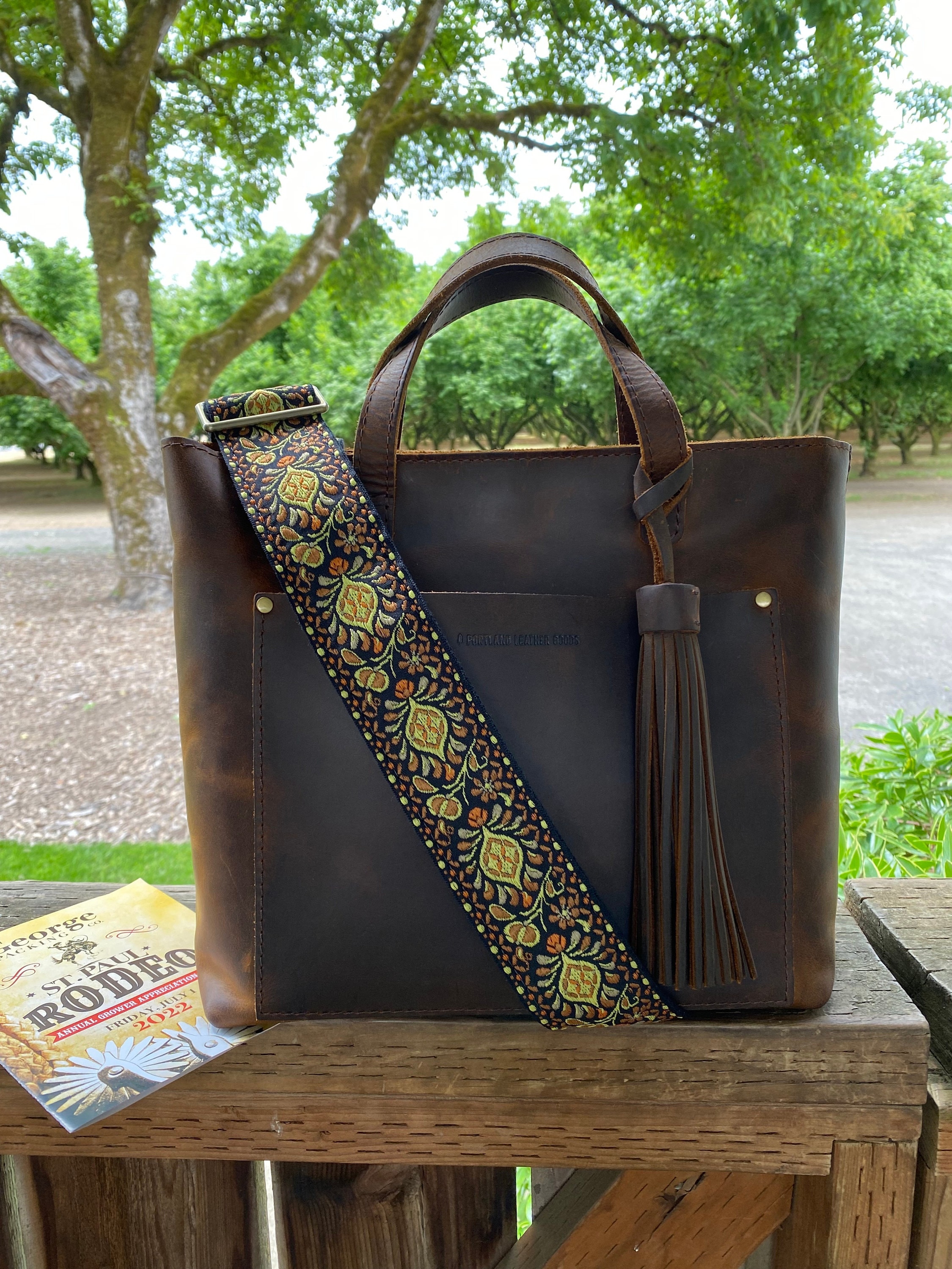 Retro Floral Woven Replacement Crossbody Purse Strap Orange Etsy