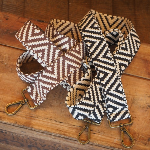 Bag Strap/2 Inch Woven Black Bag Strap/purse Strap/crossbody Etsy