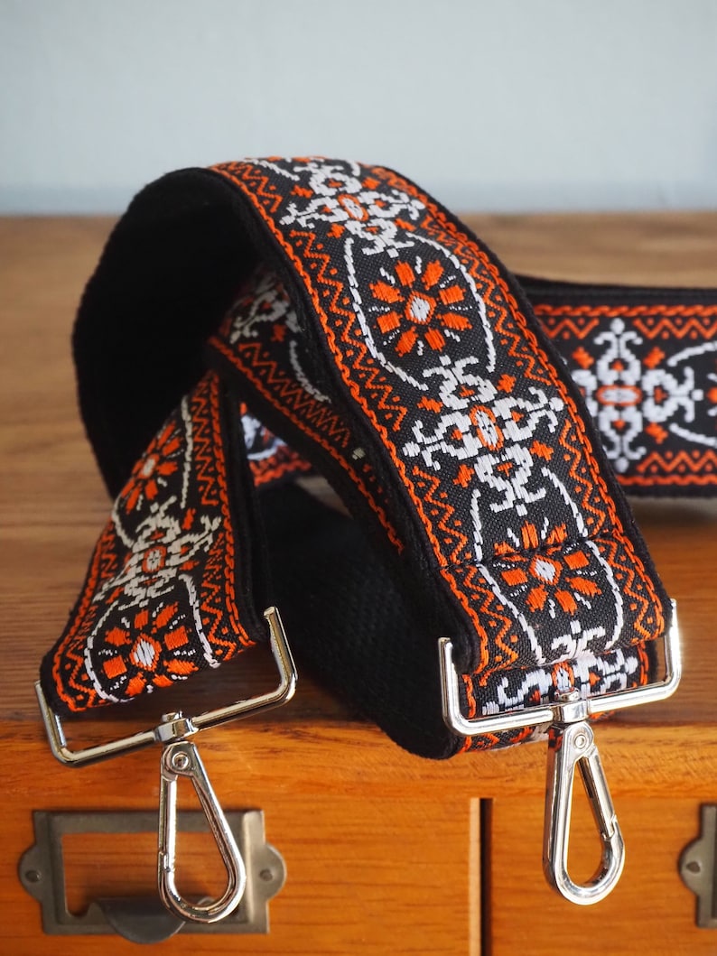 Retro Woven Replacement Crossbody Guitar Style Purse Strap Etsy