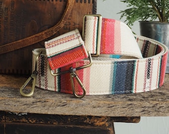 New!! Southwest Serape Saddle Blanket Crossbody Cotton Summer Purse Strap