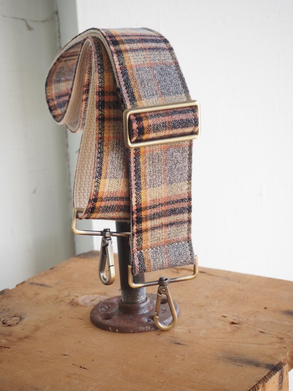 Pumpkin Fall Flannel Purse Strap, Crossbody Style