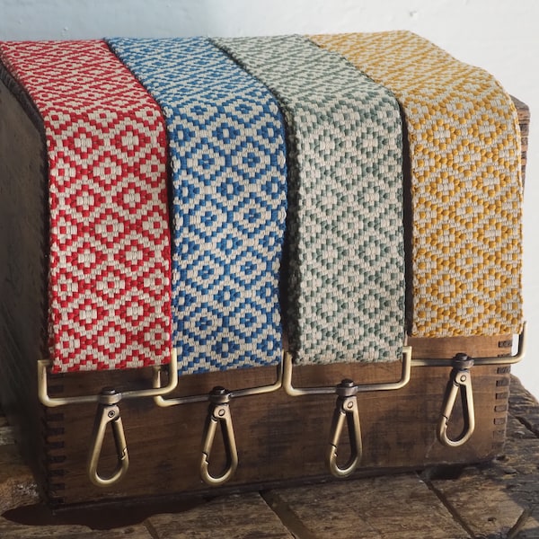 Tapestry Woven Guitar Strap Style Boho Crossbody Purse Strap