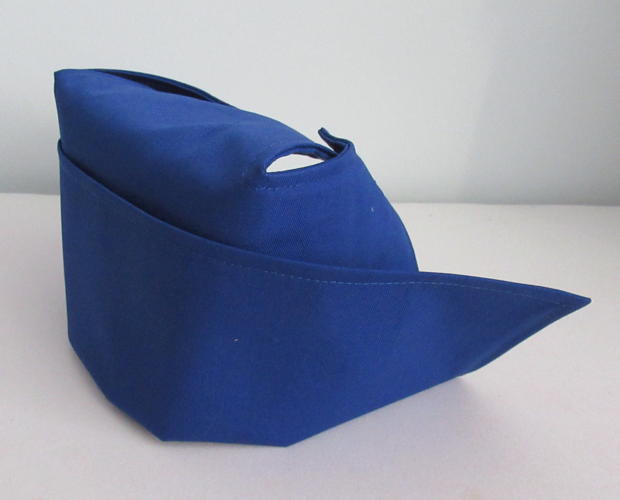 Royal Blue NURSE CAP Vintage Style Nurse's Hat in Fabric Etsy UK