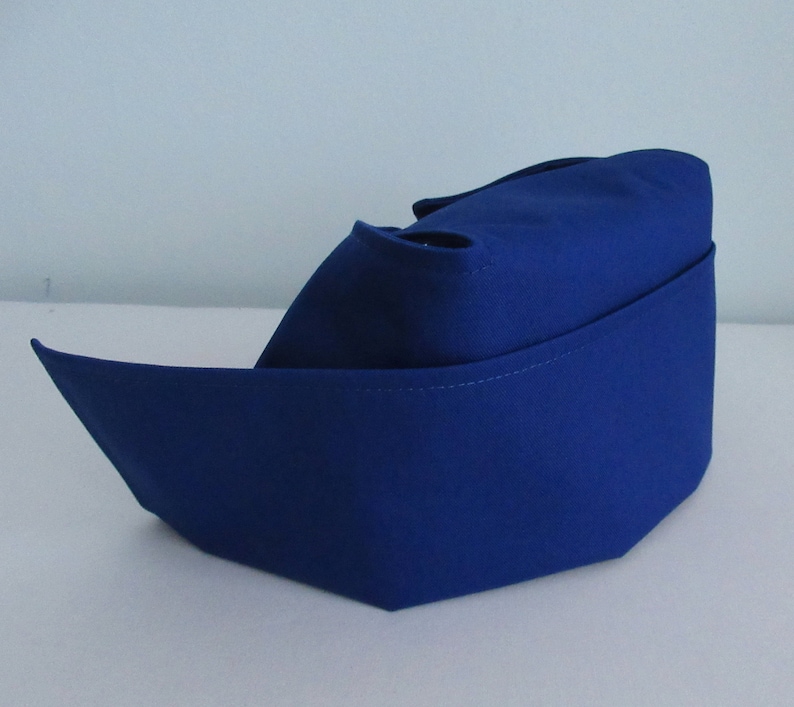 Royal Blue NURSE CAP Vintage Style Nurse's Hat in Fabric Etsy UK