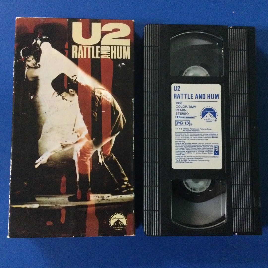 U2 Rattle and Hum VHS Vintage 1988 Etsy