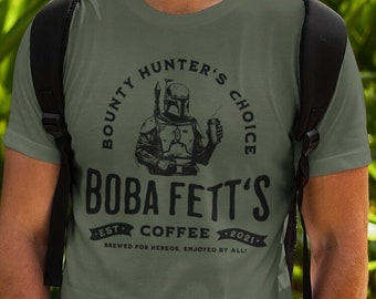 Star Wars T-Shirt, Star Wars Boba Fett's Coffee Parody Shirt, Book of Boba Fett Shirt, Boba Fett Shirt, Shirt Star Wars, Disney tee, unisex