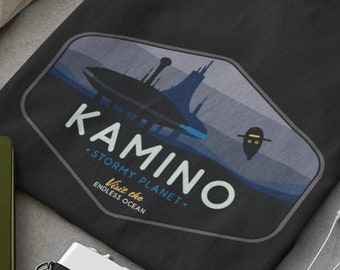 Kamino Planet Star Wars T-Shirt: Stormy Ocean Parody