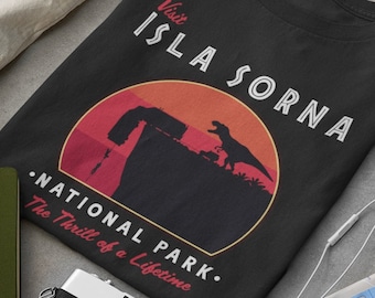 Isla Sorna National Park T-Shirt: Jurassic Park Parody