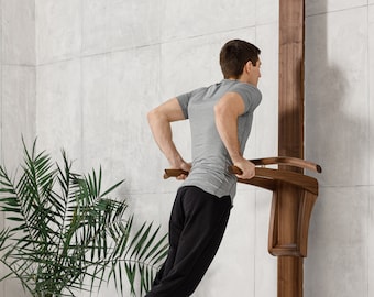 Pull Up & Dip Station BOW™ - Designer Power Tower, Luxury Pull Up Bar, High End Home Gym Equipment