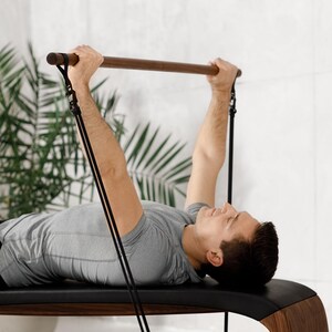 VERGE™ Resistance Bands: Designer Exercise Bands with Wooden Handles for Home Gym image 9