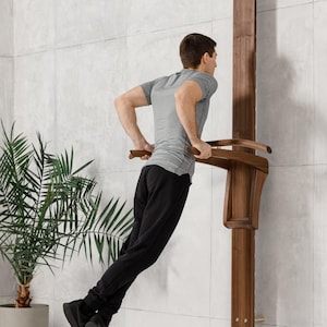 BOW™ Pull Up & Dip Station - Designer Power Tower, Luxury Pull Up Bar, High End Home Gym Equipment