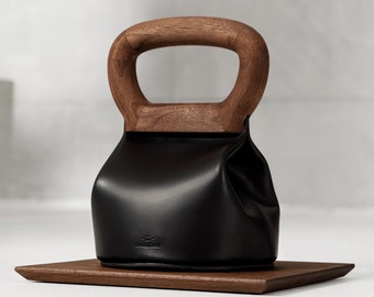 SACK™ Leather Kettlebell - Unique Workout Weights, Luxury Strength Training, Designer Home Gym Equipment