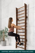 REED™ Wall Bar: Handcrafted Wooden Stall Bar for Home Gym product logo