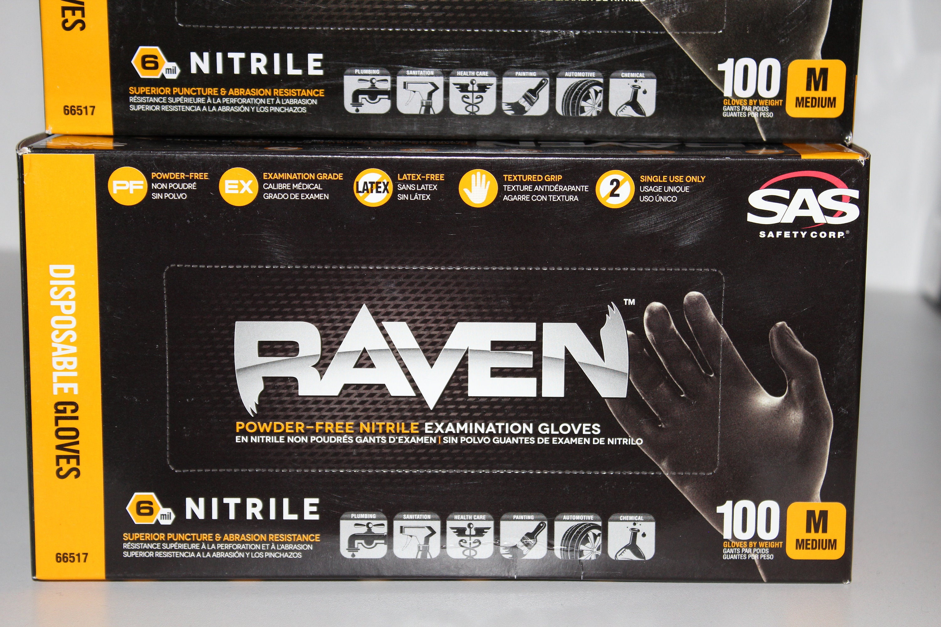 Raven Nitrile Gloves 6mm Thickness Box of 100 Medium Etsy