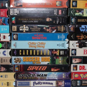 VHS Filme | Hollywood Blockbuster | James Bond | Batman | Monty Python | Krokodil Jäger | VHS Tapes