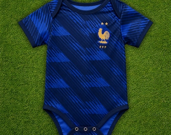 Frankreich Baby-Fußballtrikot, Body, Heimtrikot, Trikot