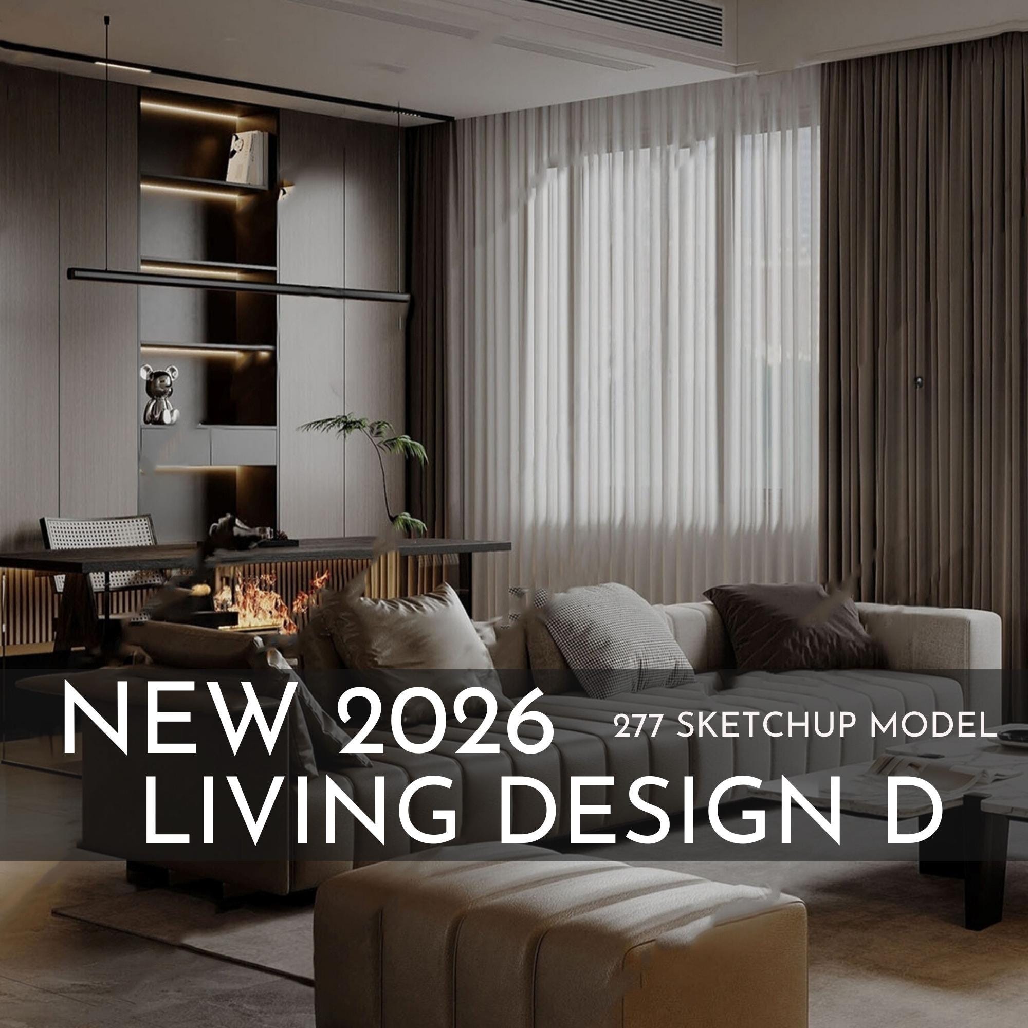 277 Living Room Design D Sketchup 3D Models | 2026 New Design ...