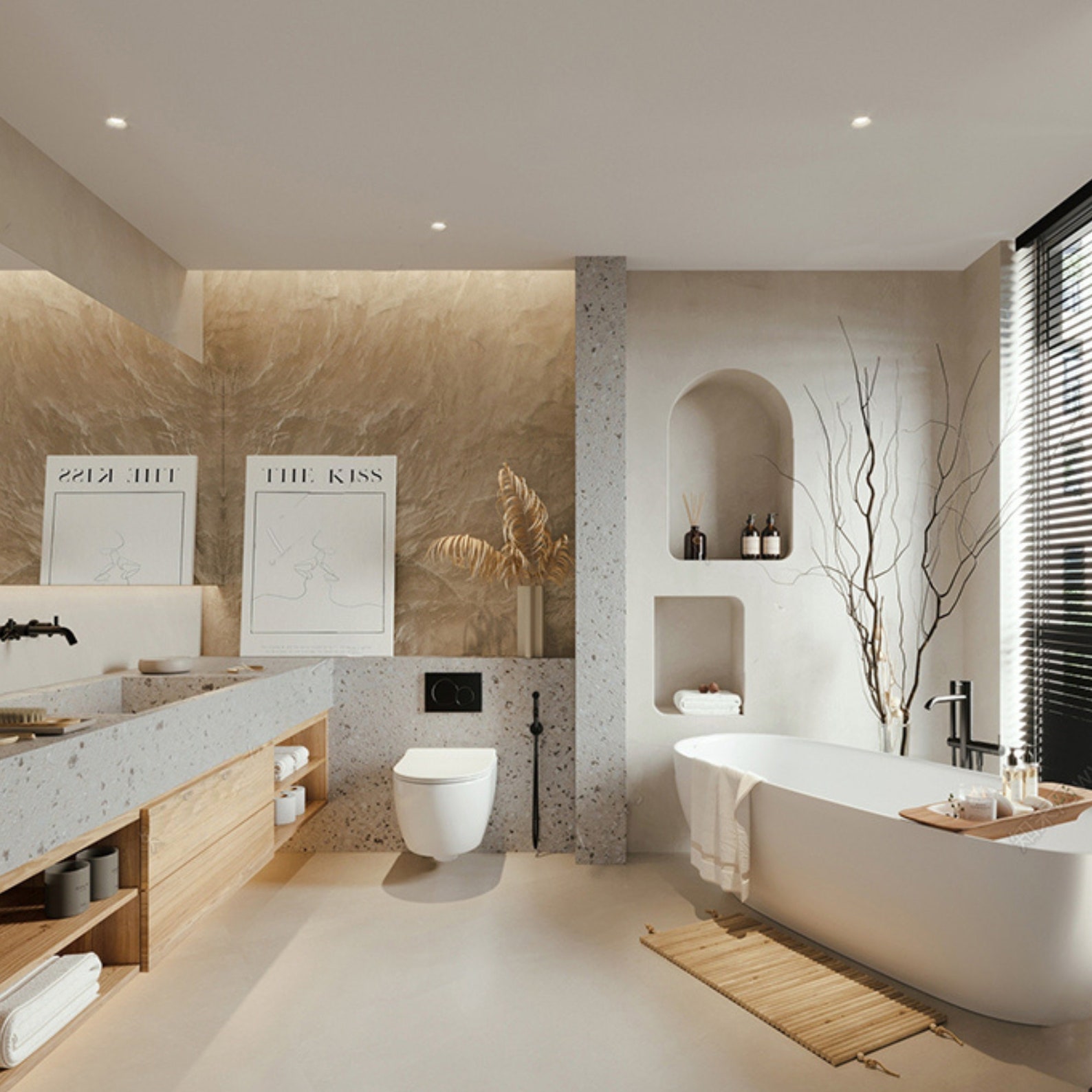 NEW! Wabi Sabi Bathroom - 7 Sketchup 3D Interior Design Model - Etsy