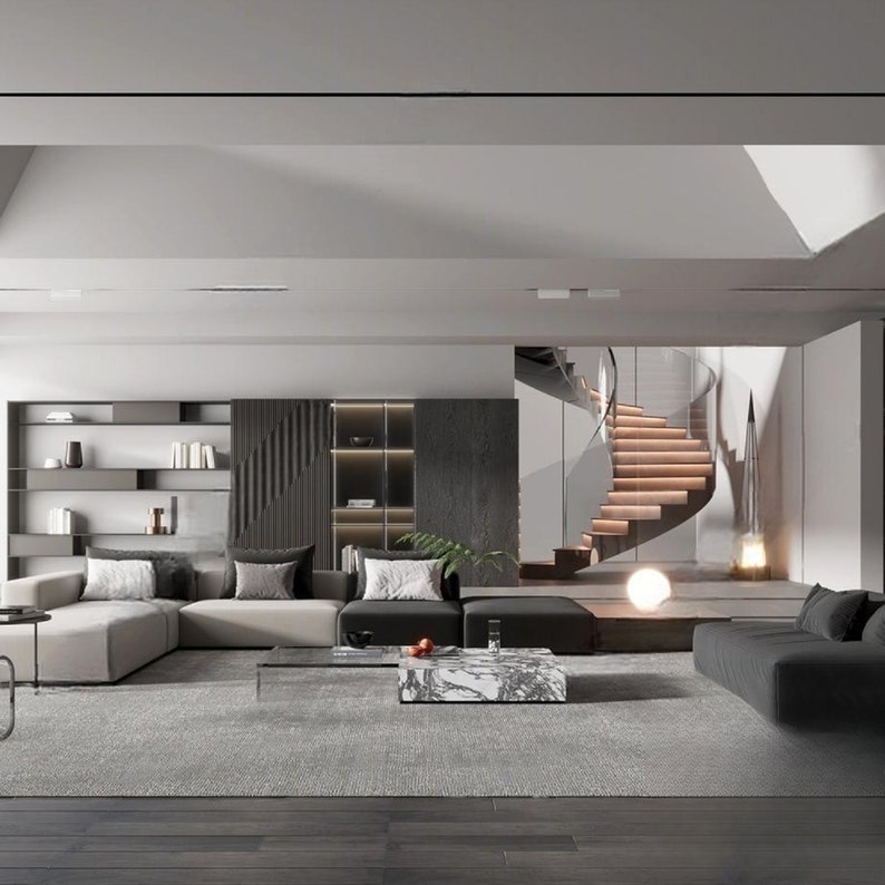 LL4 10 Luxury Living Room Sketchup Model Set 4 sketchup 3D Luxury