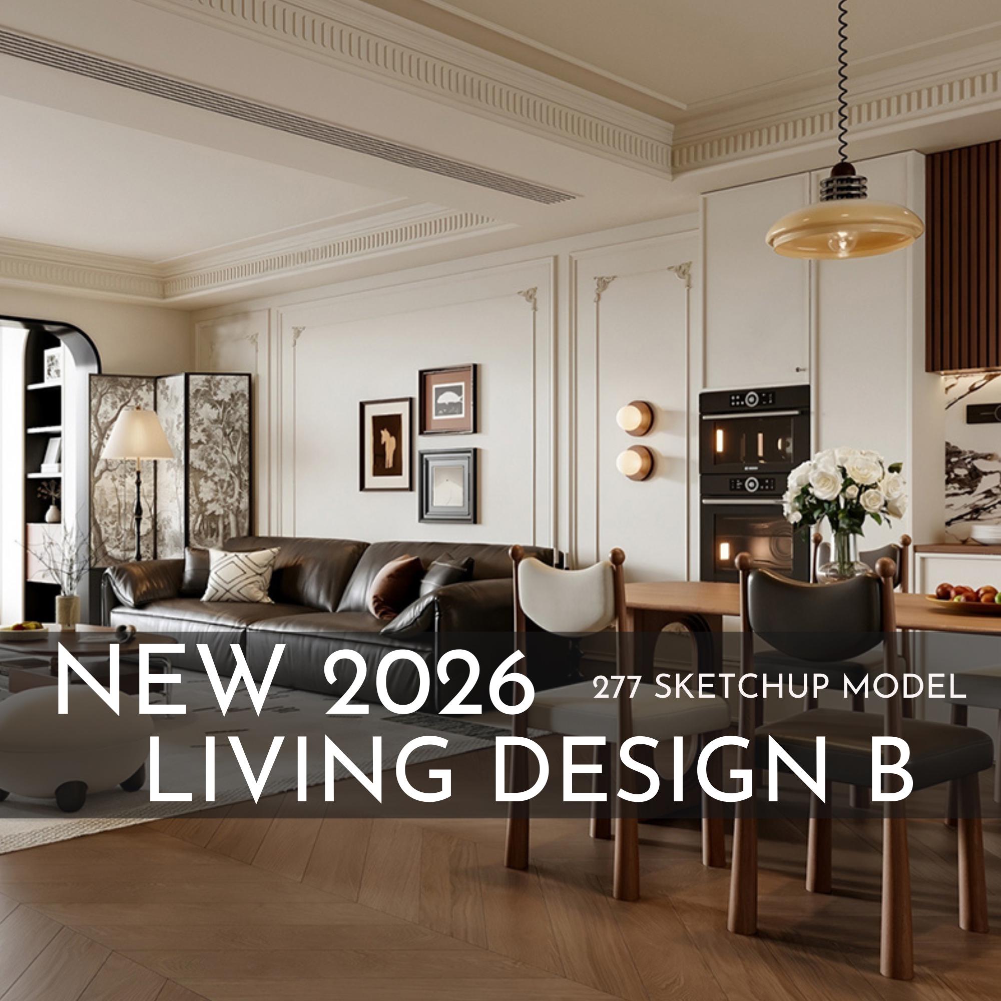 277 Living Room Design B Sketchup 3D Models | 2026 New Design ...