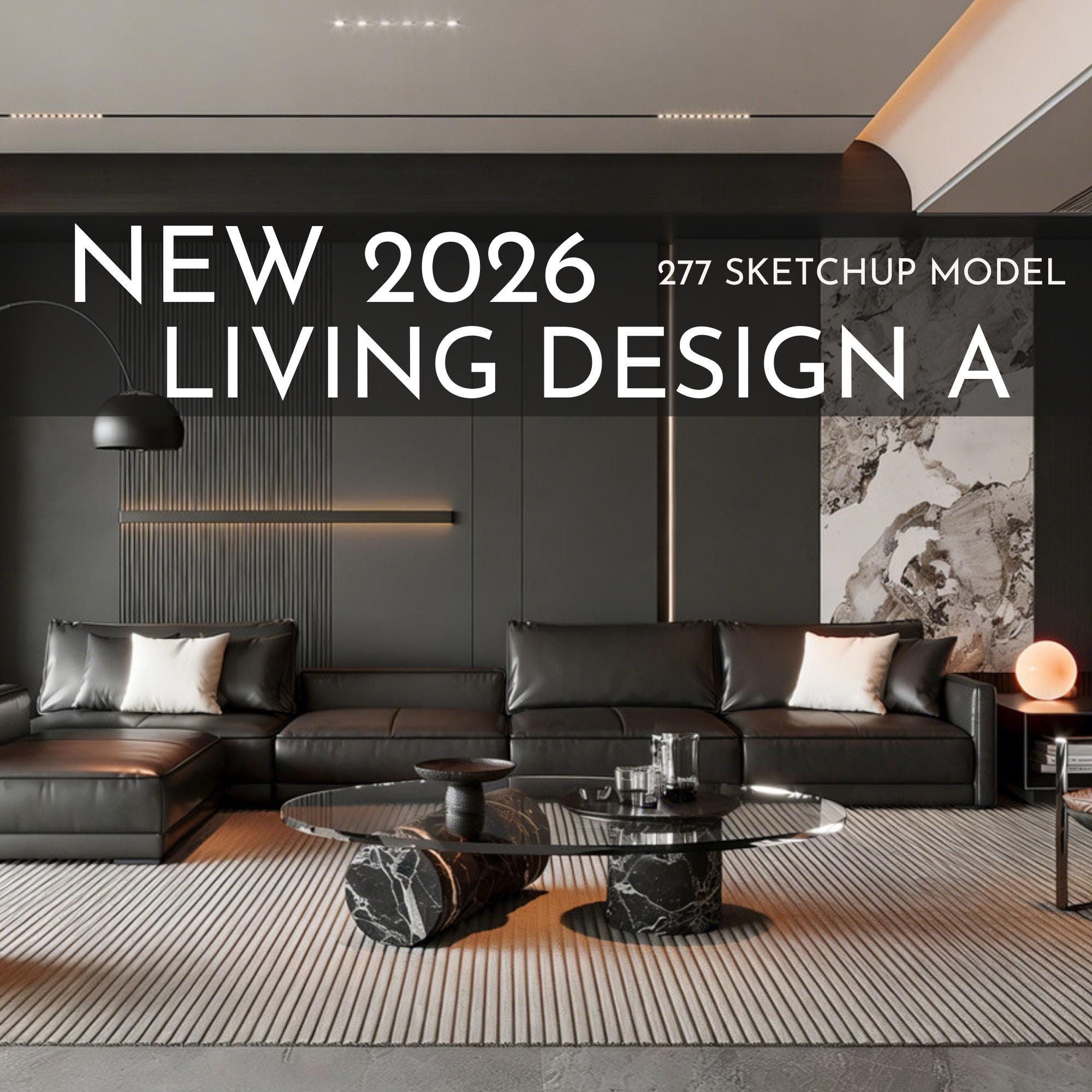 277 Living Room Design A Sketchup 3D Models | 2026 New Design ...