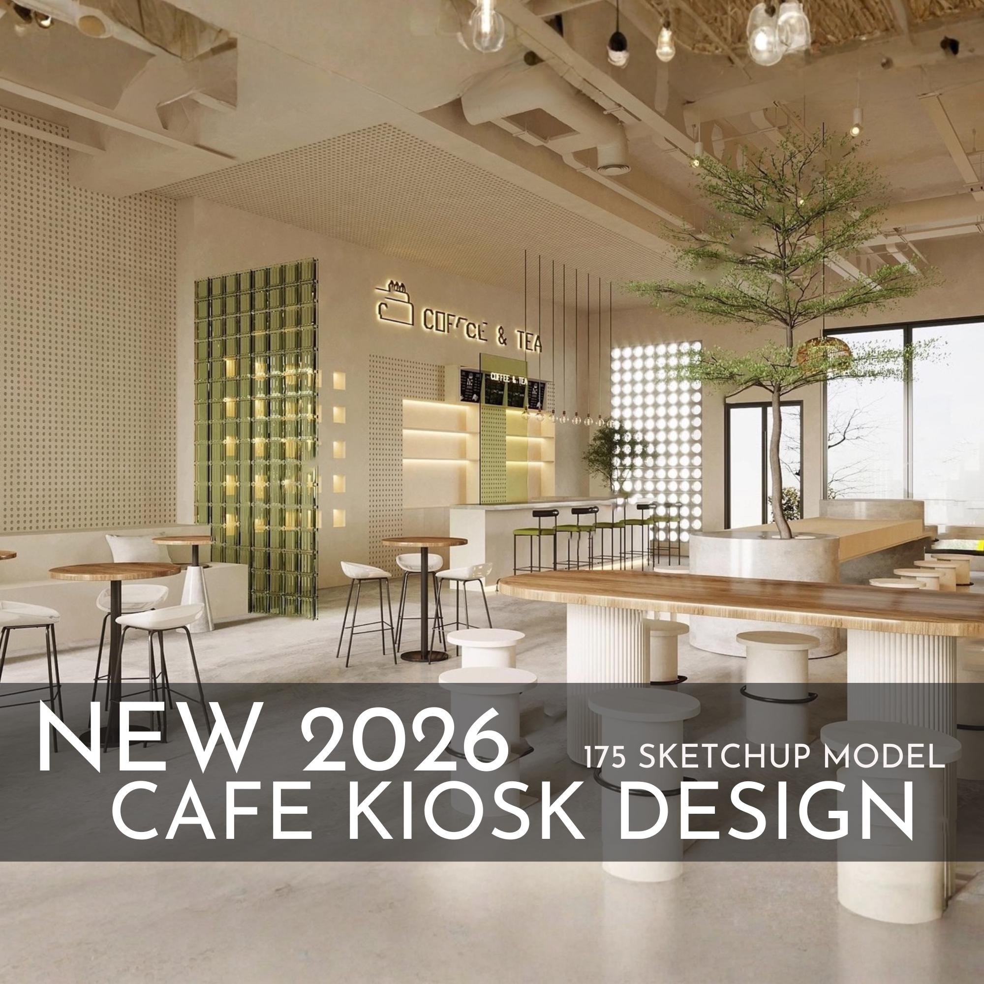 175 Cafe Kiosk Design Sketchup 3D Models | 2026 New Design | Interior ...