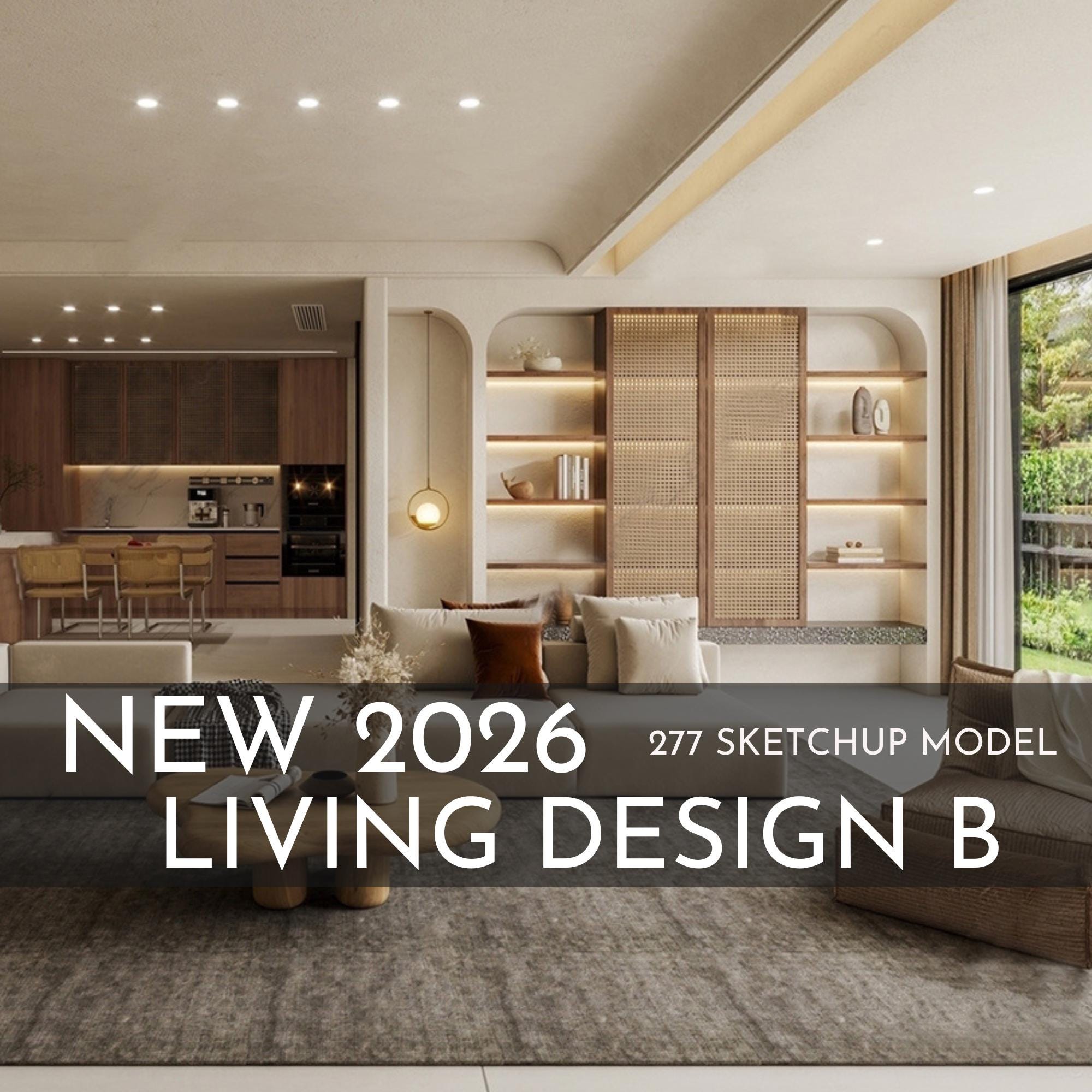 277 Living Room Design B Sketchup 3D Models | 2026 New Design ...