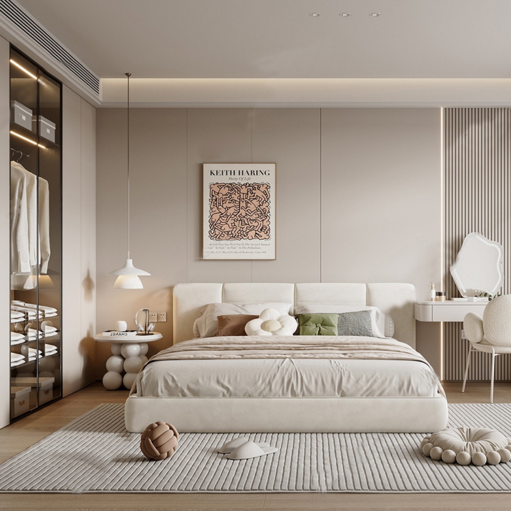 NEW! UPDATED Japandi Design Bedroom Interior Design A - 31 Sketchup 3D ...