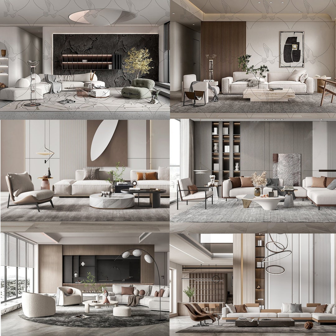 L1 10 Living Room Sketchup Model Set 1 sketchup 3D Living Etsy Australia