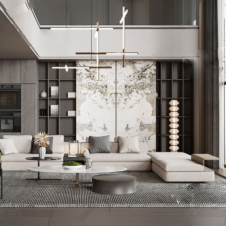 LL5 10 Luxury Living Room Sketchup Model Set 4 sketchup 3D Luxury