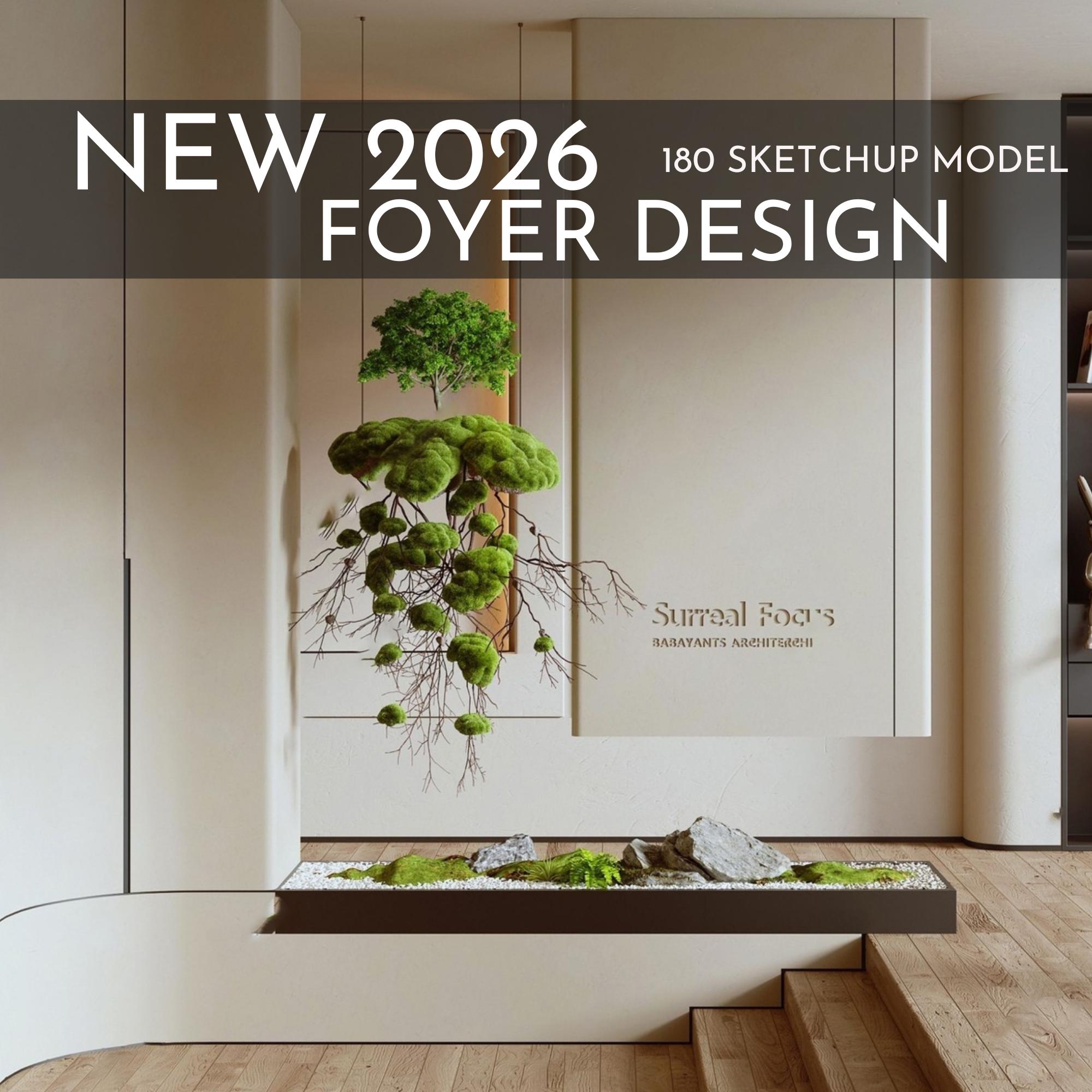 180 Foyer Sketchup 3D Models | 2026 New Interior Design Bundle - Etsy