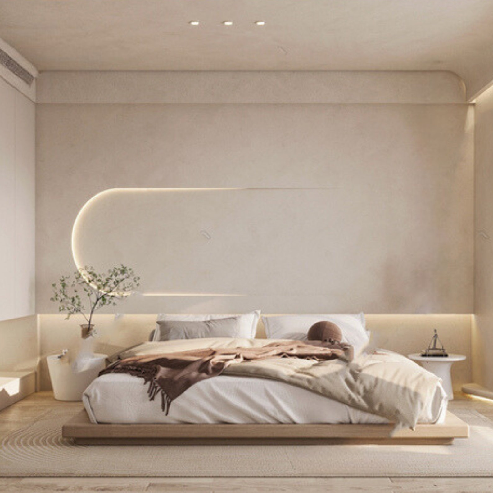 NEW! UPDATED Japandi Design Bedroom Interior Design B - 31 Sketchup 3D ...