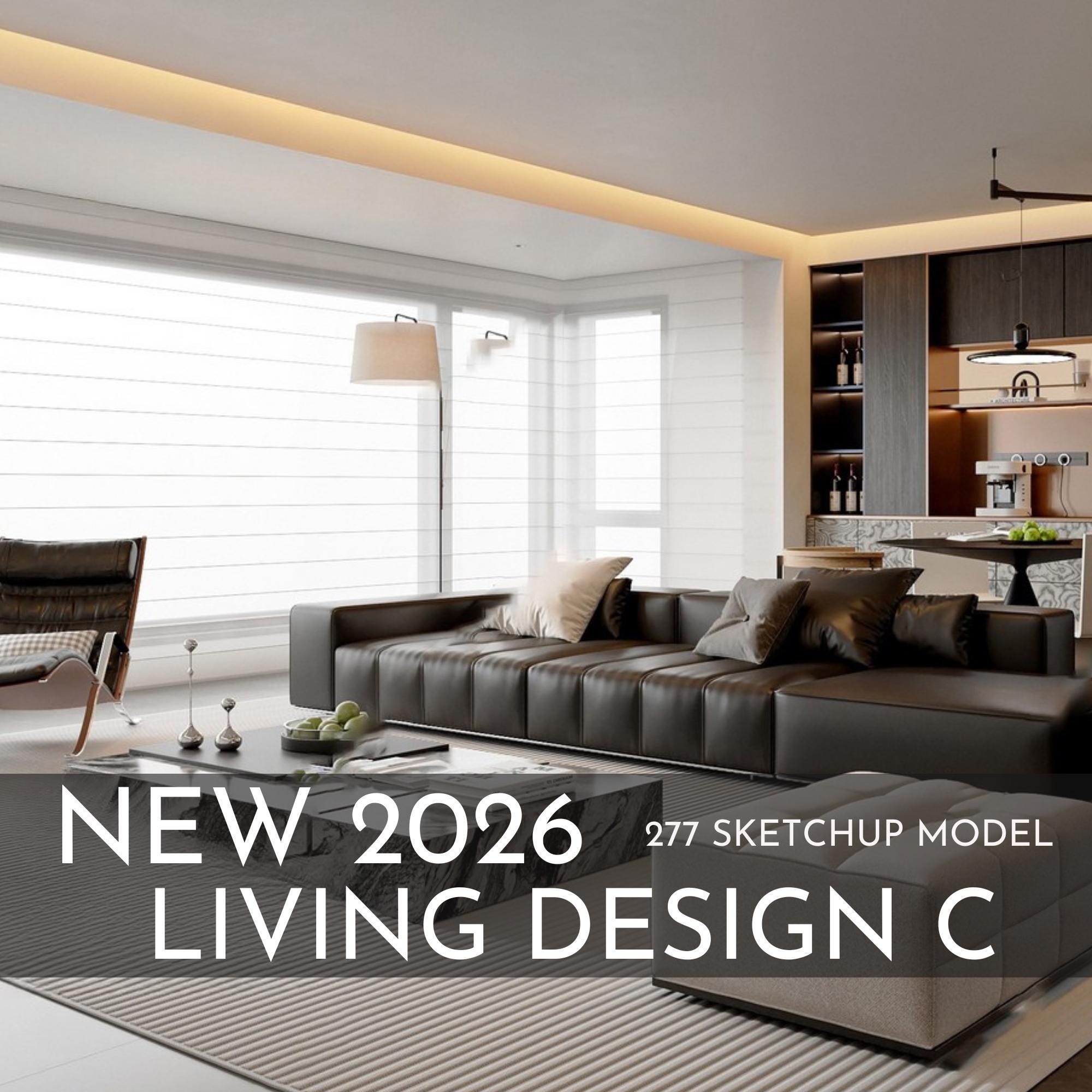 277 Living Room Design C Sketchup 3D Models | 2026 New Design ...