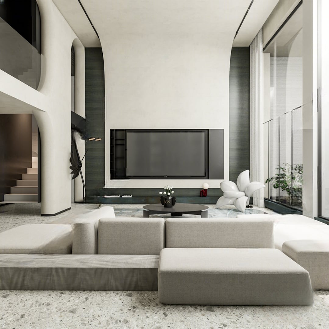 LL4 10 Luxury Living Room Sketchup Model Set 4 sketchup 3D Luxury Living Interior Design Model