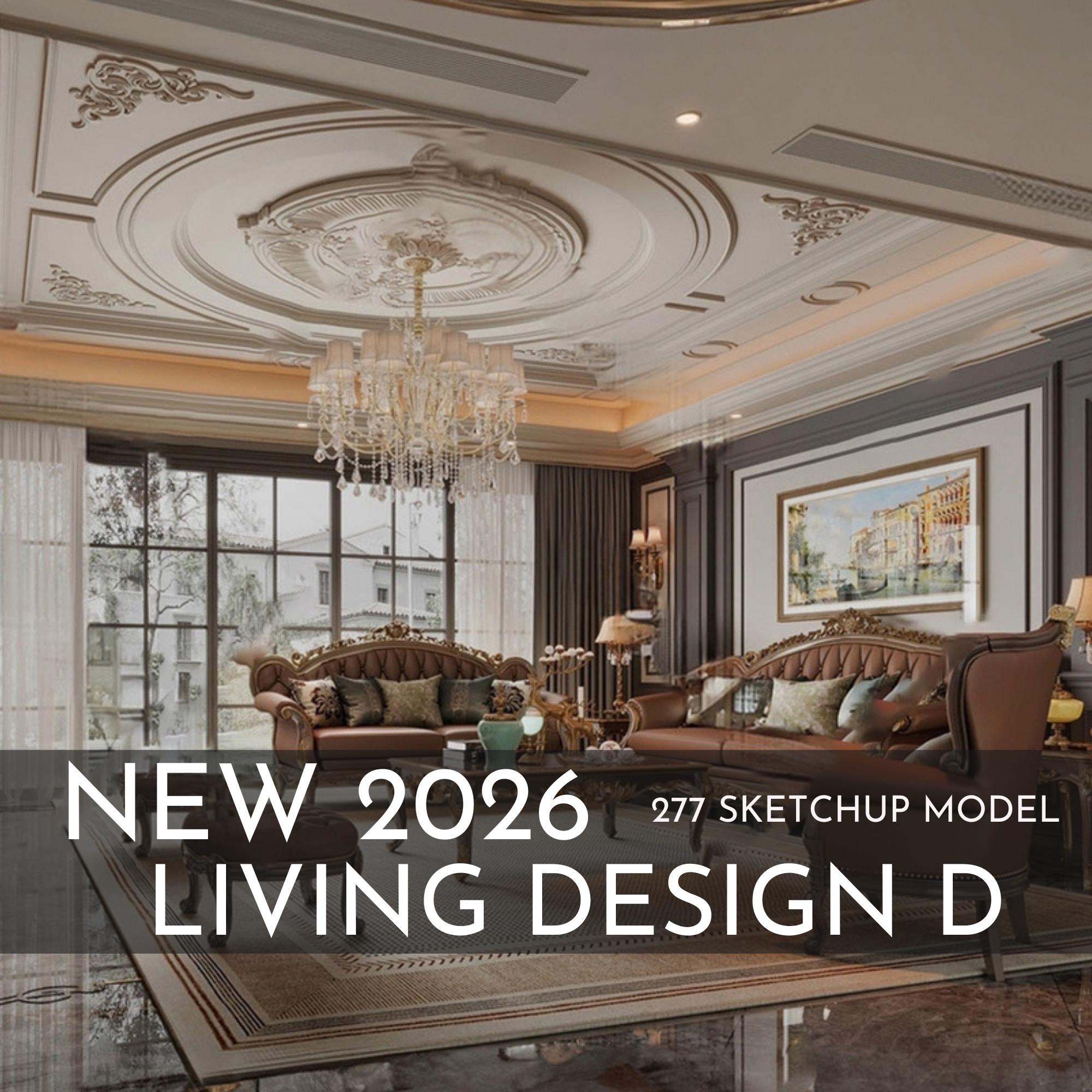 277 Living Room Design D Sketchup 3D Models | 2026 New Design ...