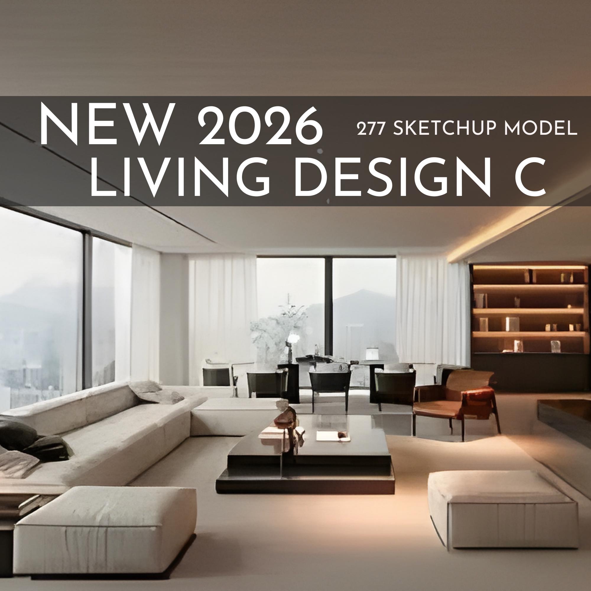277 Living Room Design C Sketchup 3D Models | 2026 New Design ...