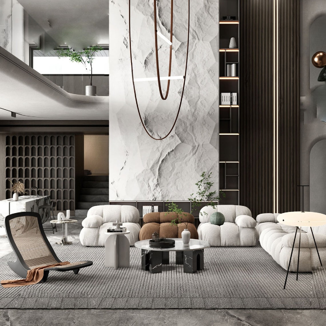 LL5 10 Luxury Living Room Sketchup Model Set 4 sketchup 3D Luxury ...