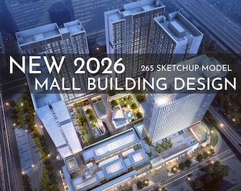 265 Mall Building SketchUp 3D Models | Commercial Interior Design Asset Pack