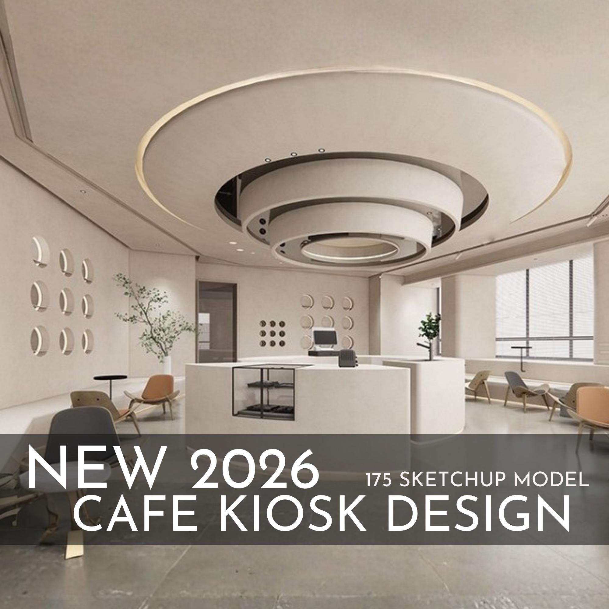175 Cafe Kiosk Design Sketchup 3D Models | 2026 New Design | Interior ...