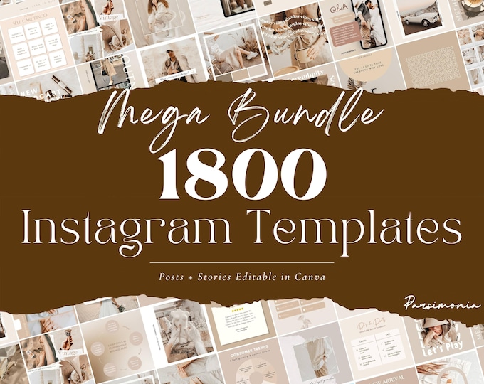 The Only Instagram Template Bundle You Need for Canva | 50 IG Story ...